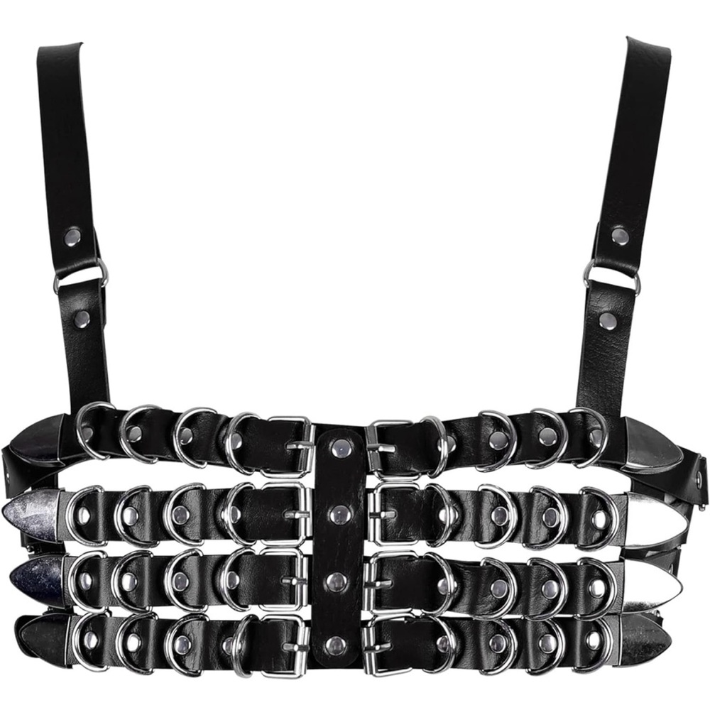 Leather Harness Top